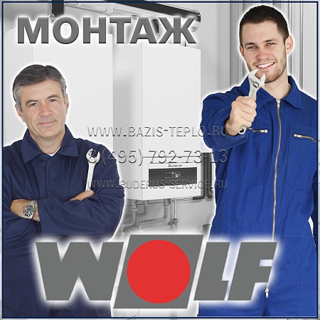 Монтаж Wolf (Вольф) настенного котла Монтаж Wolf (Вольф) настенного котла